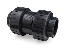 PVC-U Double Union Spring Check Valve | 1/2" to 3