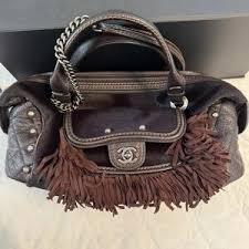 CHANEL | Bags | Chanel Dallas Brown Fringe Bowling Bag ...