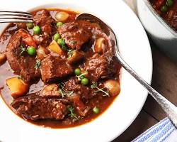 Beef browned in a pot