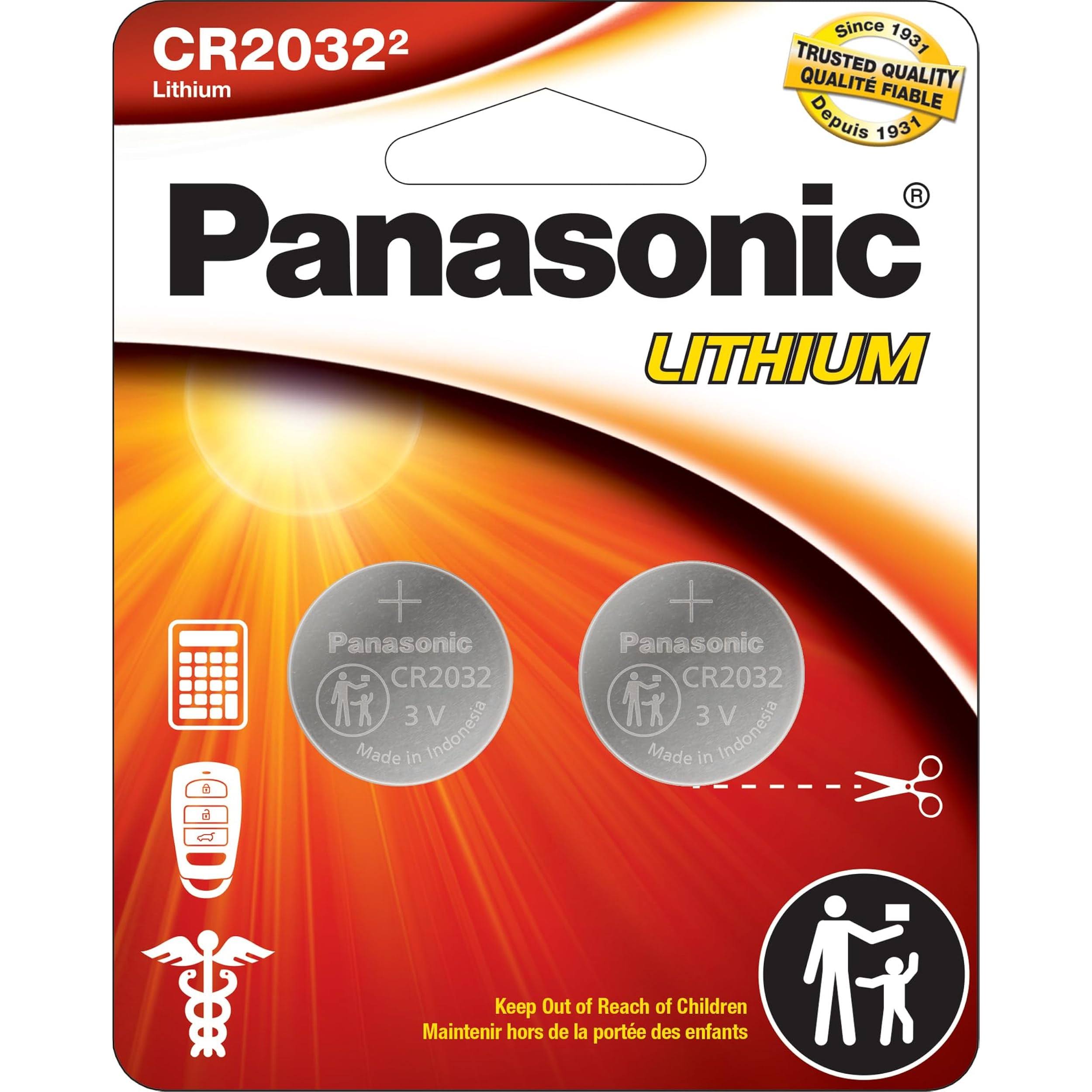 CR2032 Battery Panasonic Lithium Coin