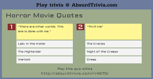 Trivia Quiz : Horror Movie Quotes via Relatably.com