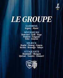 Le groupe havrais : avec Boufal et Pembélé