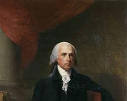 Image of Gilbert Stuart's portrait of James Madison at Montpelier