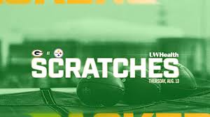 16 Packers not suiting up vs. Steelers