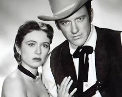 Gunsmoke TV series 1955 James Arness as Marshal Matt Dillon Milburn Stone as Doc Amanda Blake as Miss Kitty Ken Curtis as Festus Dodge City NBC television stills black and white and color, AI generated