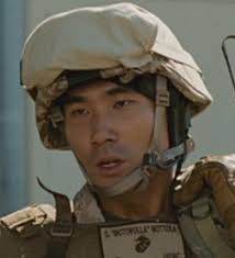 James Hiroyuki Liao as. USMC LCpl. Steven &quot;Motorolla&quot; Mottola. - battlela011