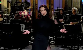 'SNL' Monologue: Not Even Radical Optimist Dua Lipa Can Put a Positive Spin on Kristi Noem Killing Her Puppy