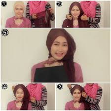 Hasil gambar untuk tutorial hijab paris
