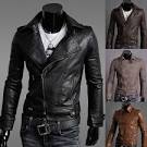 Mens faux leather jacket