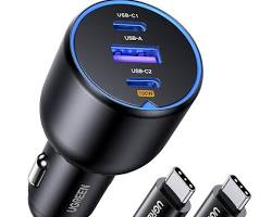 Imagen de UGREEN 130W Cargador de Coche USB C