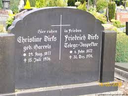 Grab von Friedrich Dirks (06.02.1872-30.12.1934), Friedhof Aurich-