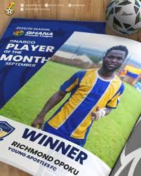 Richmond Opoku Ye NASCO Player of the Month for September! 🔥