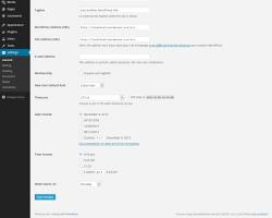 Formats settings screen