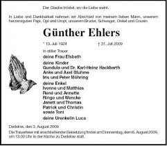 Günther Ehlers-- 13. Juli 1924 | Nordkurier Anzeigen