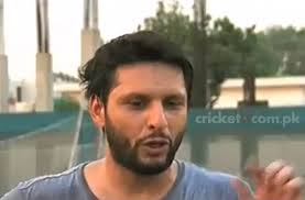 Watch Shahid Afridi talking to media before the squad selection ahead of the Pakistan Tour of West Indies 2013. - Shahid-afridi-west-indies-tour-2013