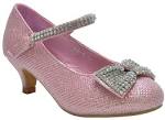 Girls pink party shoes