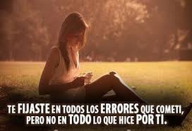 Resultado de imagen para frases para reflexionar sobre los errores