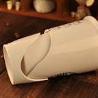 Double wall ceramic travel mug