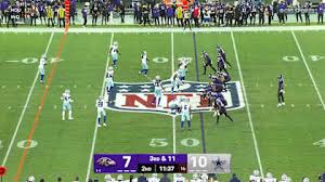 Dallas' 49-yard DPI penalty sets up Ravens in the red zone