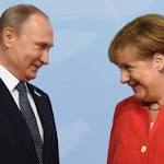 Putin meet Merkel talk about