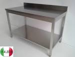 Vendita Tavoli da lavoro in acciaio inox con e senza ripiani - Acciaio