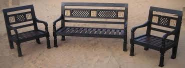 Image result for WOODEN SOFA SET