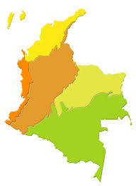 Resultado de imagen para mapas de las regiones naturales de colombia