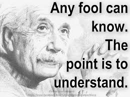 Any fool can know the point is to understand. As Albert Einstein so bluntly puts the facts, this presentation will add important information that can help ... - quote-any-fool-can-know-the-point-is-to-understand
