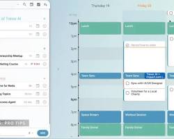 Изображение: smart calendar app with AI scheduling features