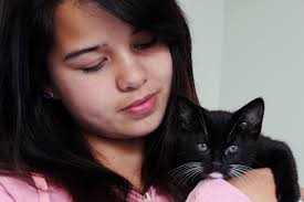 Unwanted kitten: Kapiti SPCA volunteer Kimberley Jong with a kitten that needs a home. - 8019222
