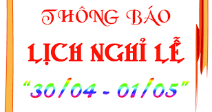 Image result for lịch nghỉ 30/4