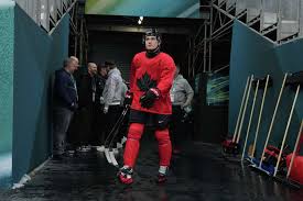 Macklin Celebrini Olympic Moment