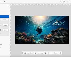 Image of Adobe Photoshop interface with AIpowered features