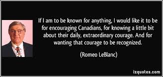 Romeo LeBlanc Quotes. QuotesGram via Relatably.com