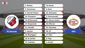 PSV opent voetbalzondag in Utrecht • Veerman ondanks transfergeruchten in de basis