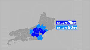 ZCAS mantém instabilidade e chuva forte no RJ; cidades podem passar de 75 mm em 24 horas