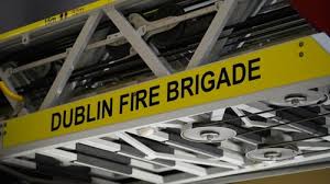 Two hospitalised after fire at Dublin city premises