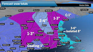 Here’s how much snow to expect from the storm that will arrive in New England overnight