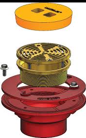 F100-C-TS TOP SET® ROUND DOUBLE ADJUSTABLE FLOOR DRAIN W ...