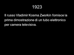 Risultati immagini per Prima dimostrazione di televisione