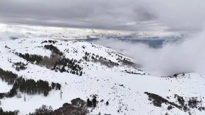 Bayburt'un yüksek kesimleri karla kaplandı İhlas Haber Ajansı
