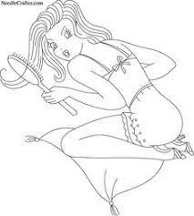 Résultat de recherche d'images pour "Redwork embroidery girls dress up"