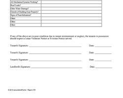 landlord inspecting a rental property with a tenant