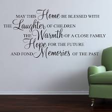 may this home be blessed wall stickers quote by parkins interiors ... via Relatably.com