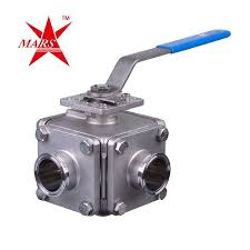 Mars Ball Valve Series 36SN 3 Way Hygienic Direct Mount OD ...