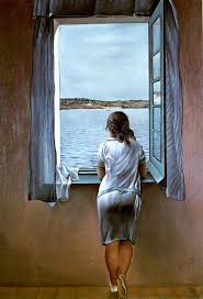 Muchacha en la ventana de Dalí