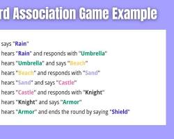 Image of Word association game example