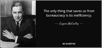 Eugene McCarthy quote: The only thing that saves us from ... via Relatably.com