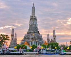 Image of Wat Pho and Wat Arun temples in Bangkok