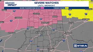 Severe Thunderstorm Watch for Central Indiana